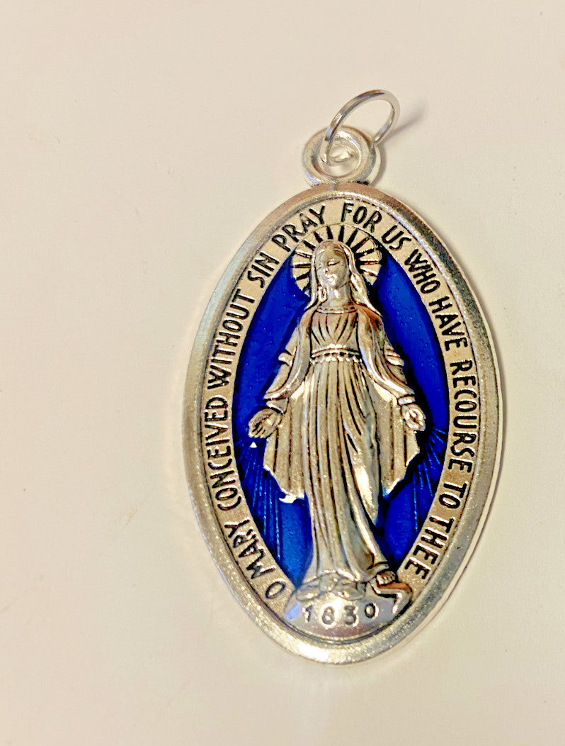 Our Lady of Grace Small Image Card + 2" Medal , New #GFTSHP - Journeys of Faith