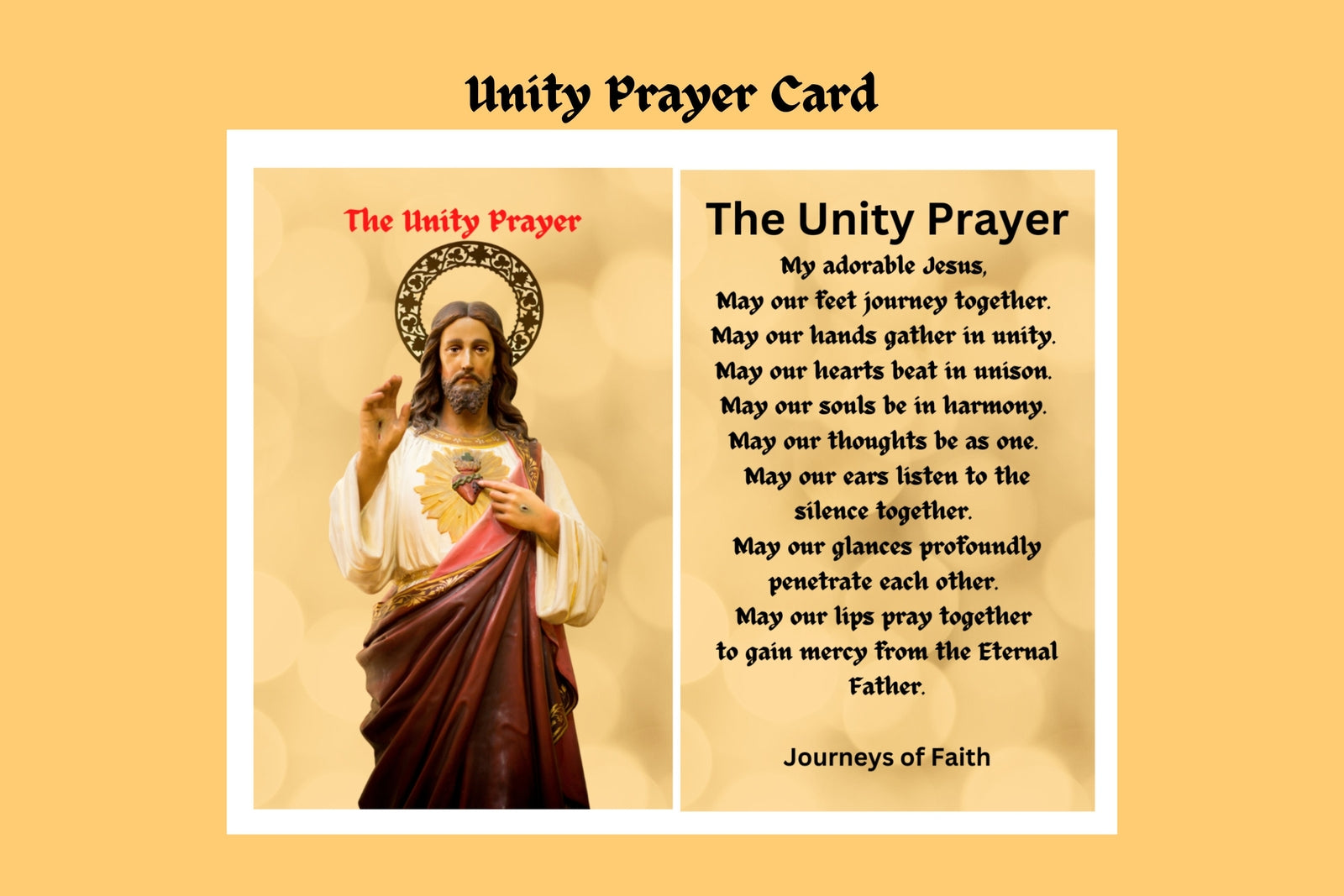 The Unity Prayer Card Packages - Journeys of Faith