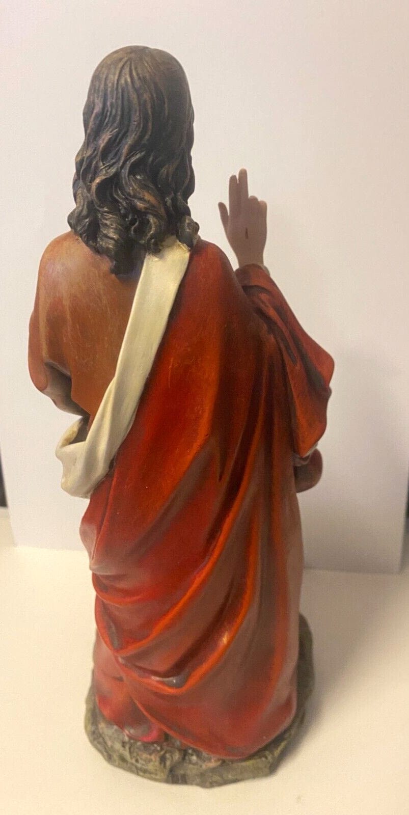 Sacred Heart Of Jesus Candle Holder 10" Statue, New #RM-025 - Bob and Penny Lord Journeys of Faith