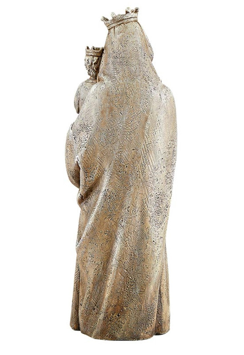 Crowned Blessed Mother & Child Jesus Garden 12" Statue, New #AB-234 - Journeys of Faith