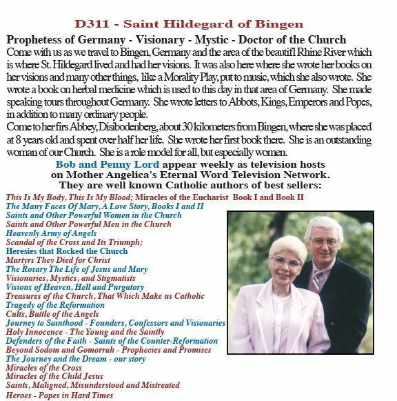 Saint Hildegard of Bingen, Prohetess of Germany DVD, By Bob & Penny Lord - Journeys of Faith