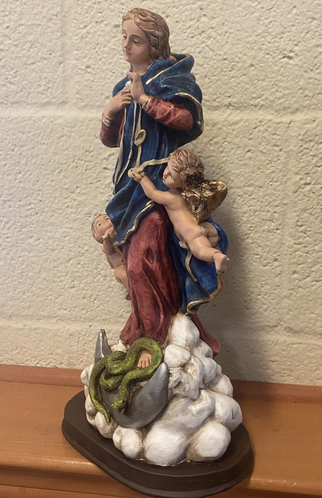 Our Lady Untier (Undoer)of Knots 13" Statue,New from Colombia #GFTSHP
