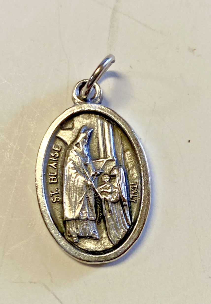 Saint Blaise "Patron Saint of Throat Ailments" Prayer Card + Medal, New - Journeys of Faith