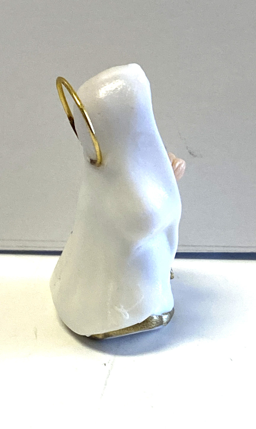 Our Lady of Lourdes Miniature 1.75" Statue, New from Colombia #053