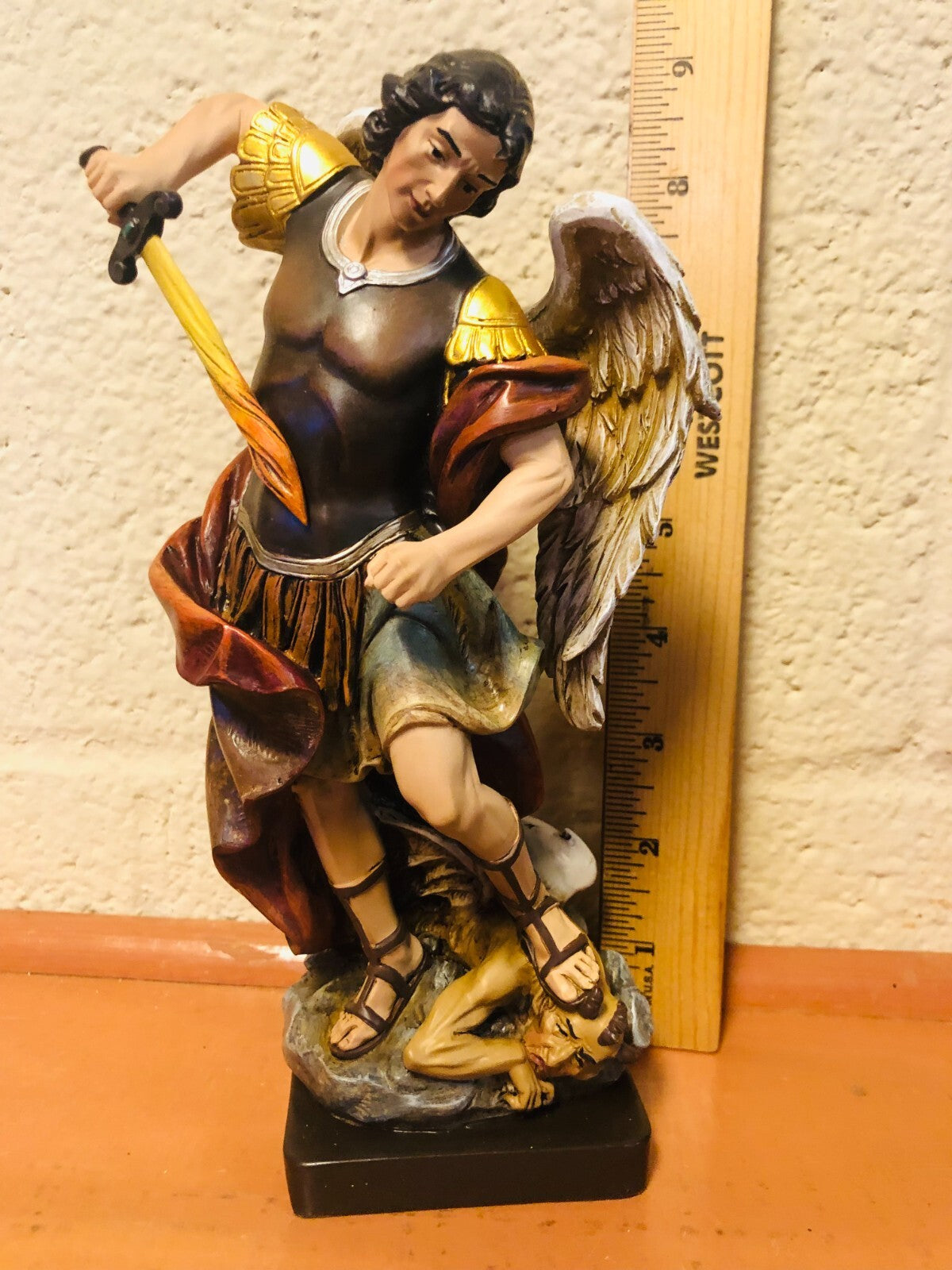 Saint Michael The Archangel 8." Statue, New #AB-138