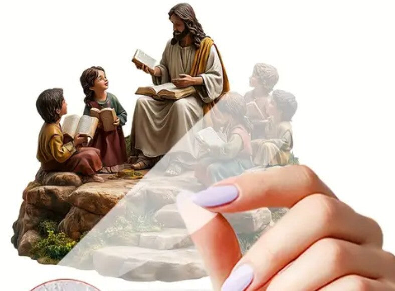 Jesus Teaching the Children, 2D Flat Acrylic Image, New, #ALM-020-R2 - Journeys of Faith