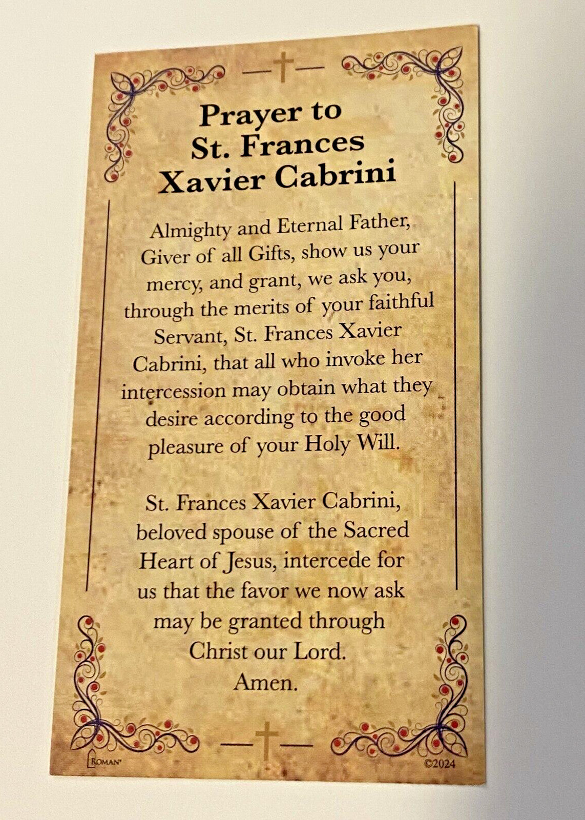 Saint Frances Xavier /Mother Cabrini 4" Statue, New #RM-042 - Journeys of Faith