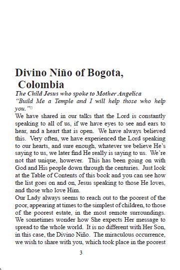 Divino Nino of Bogota Minibook,by Bob and Penny Lord - Journeys of Faith