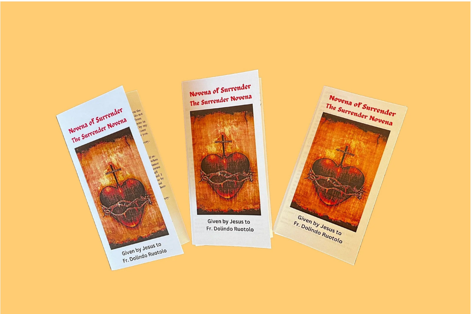 Surrender Novena to the Will of God Trifold Holy Card Packages - Journeys of Faith