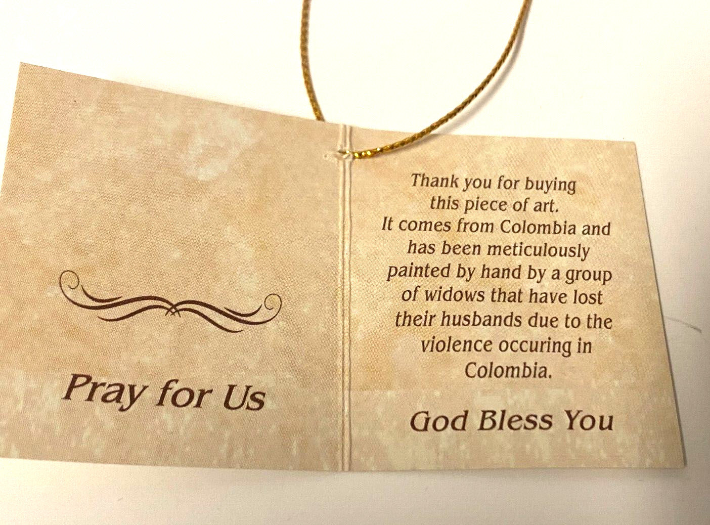 Our Lady of the Miraculous Medal Miniature 1.50" Statue, New From Colombia #L043