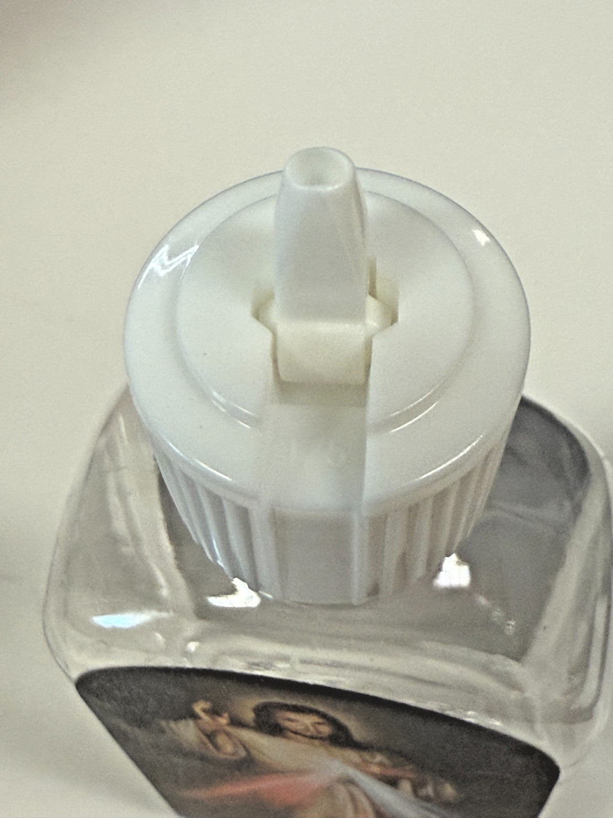 Divine Mercy Holy Water Bottle With Flip Top- Screw On Cap, New #AB-371-R2