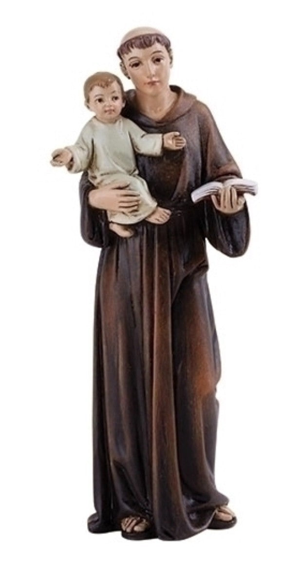 Saint Anthony of Padua Small 4" Statue, New #RM-41 - Journeys of Faith