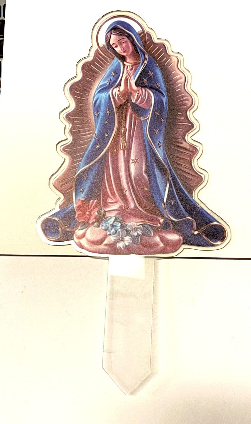 Our Lady of Guadalupe Acrylic Garden Stake, New #ALM-017-R2 - Bob and Penny Lord Journeys of Faith