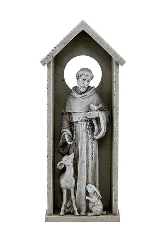 Saint Francis of Assisi 12" Wall Plaque, New #AB-265-R2 - Journeys of Faith