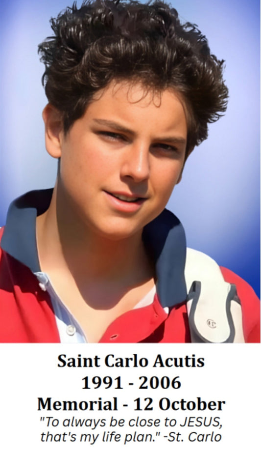 Saint Carlo Acutis 3.75" Magnet,  New #PC-118 - Journeys of Faith