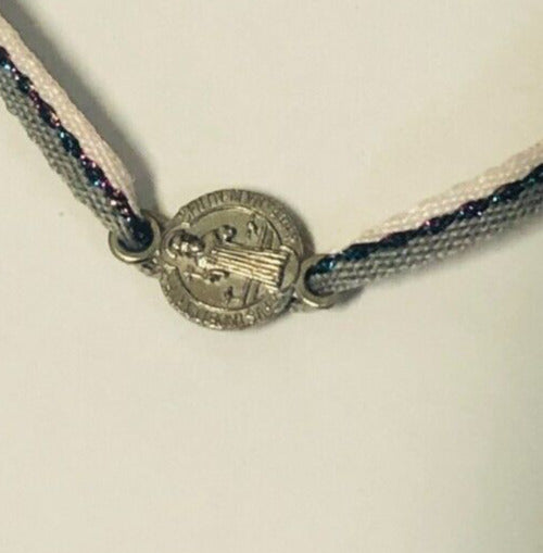 Saint Benedict Ribbon Adjustable Bracelet 8", New - Bob and Penny Lord