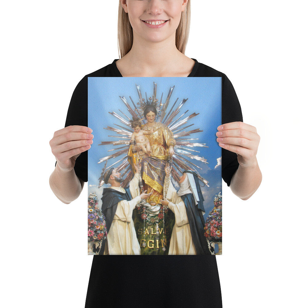 Our Lady of the Rosary Canvas - Journeys of Faith