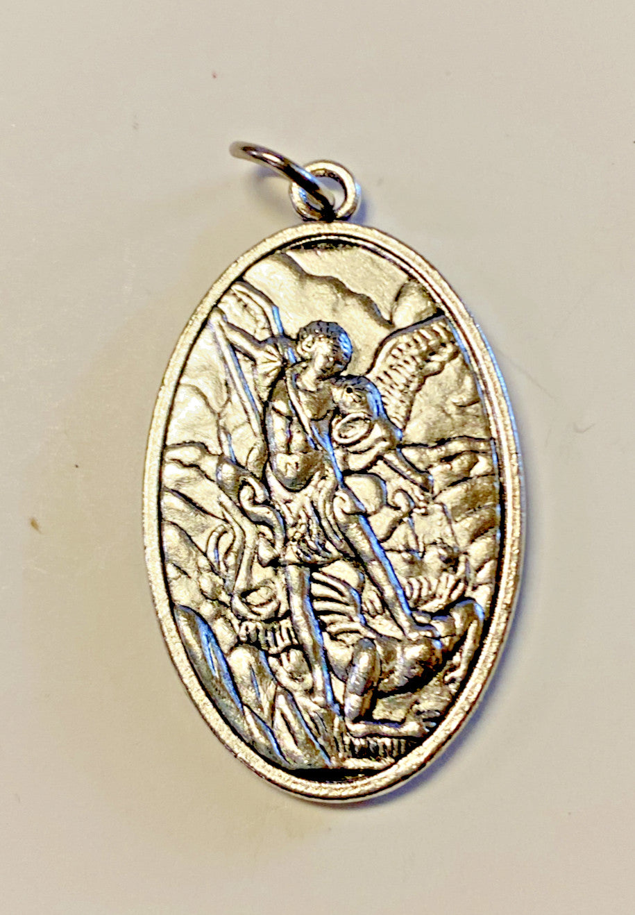 Saint Michael the Archangel & Guardian Angel 2 Sided Medal, New MD-061