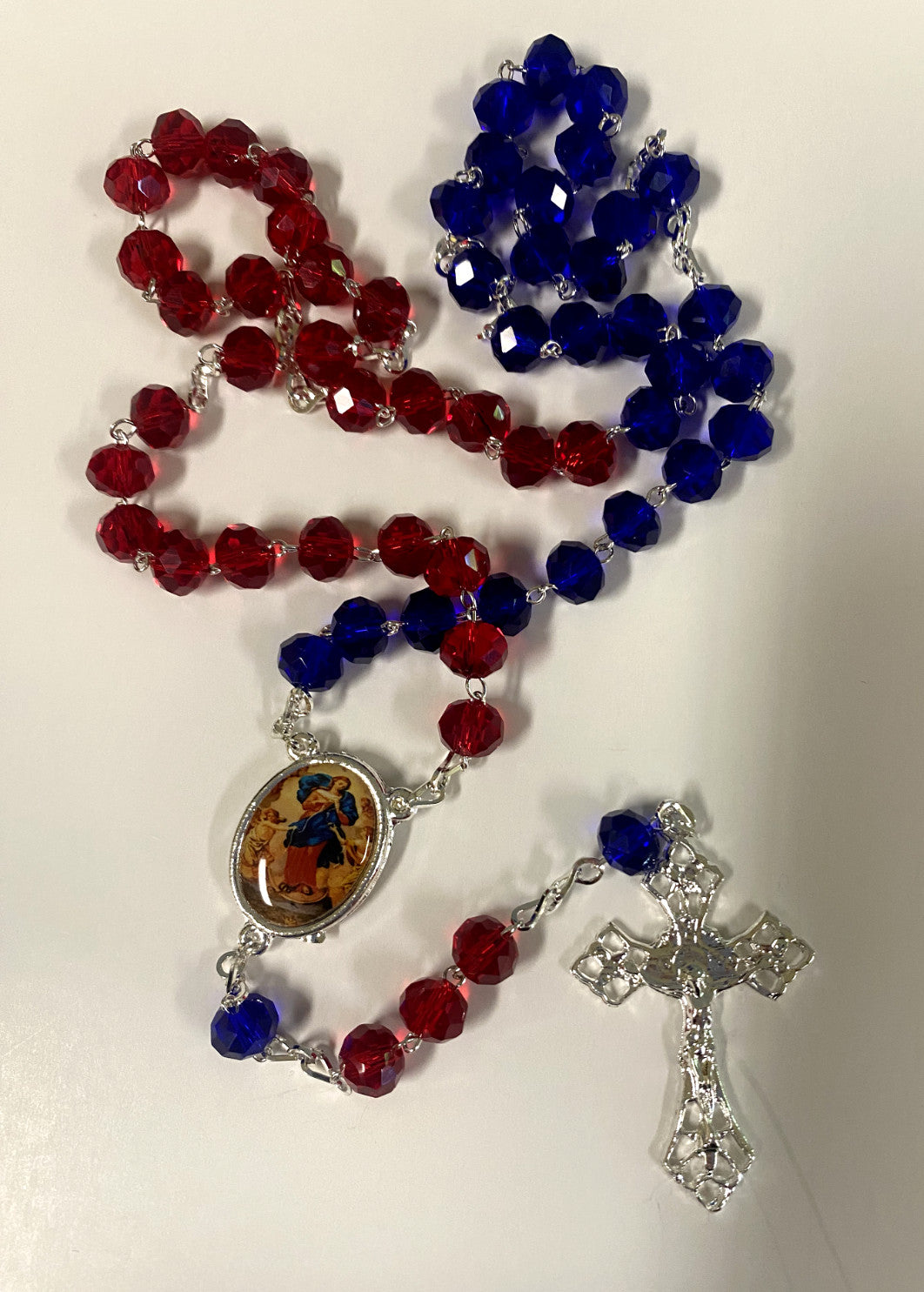 Our Lady of Untier/Undoer of Knots Handmade Rosary, New from Colombia #L060