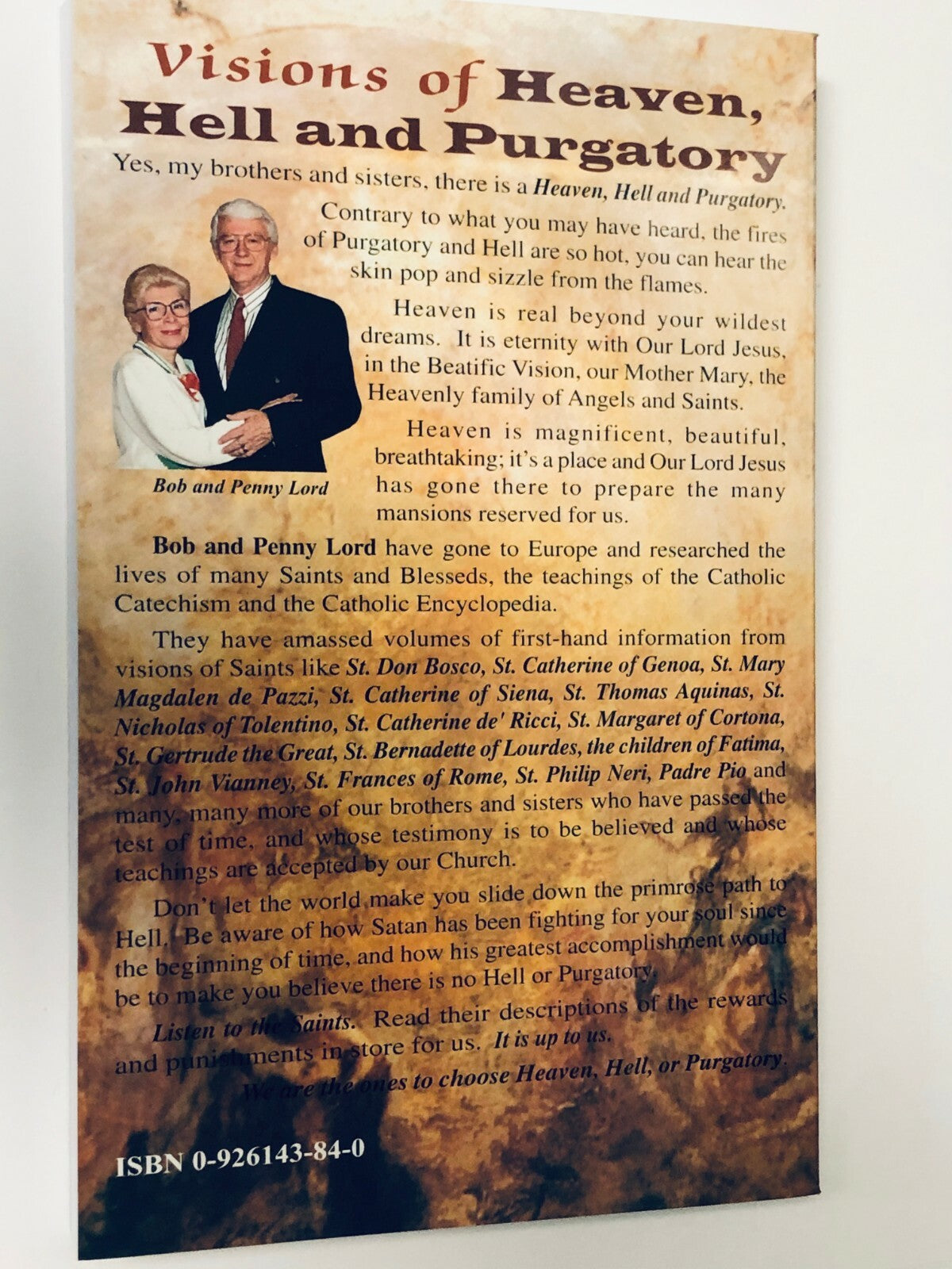 Visions of Heaven, Hell and Purgatory by Penny Lord and Bob Lord, New - Journeys of Faith