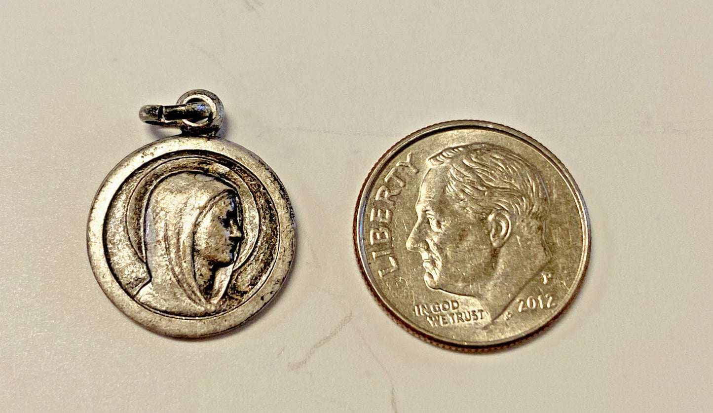 St Bernadette/Our Lady of Lourdes 2 sided Vintage Medal, New #GFTSHP - Bob and Penny Lord