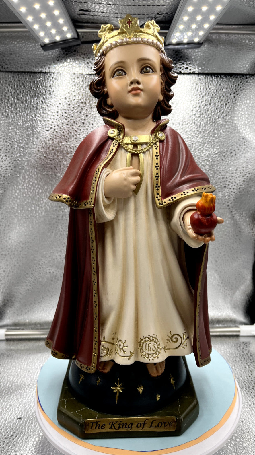 Divine Child Jesus "King of Love" 14" Statue , New from Colombia #F-011 - Journeys of Faith