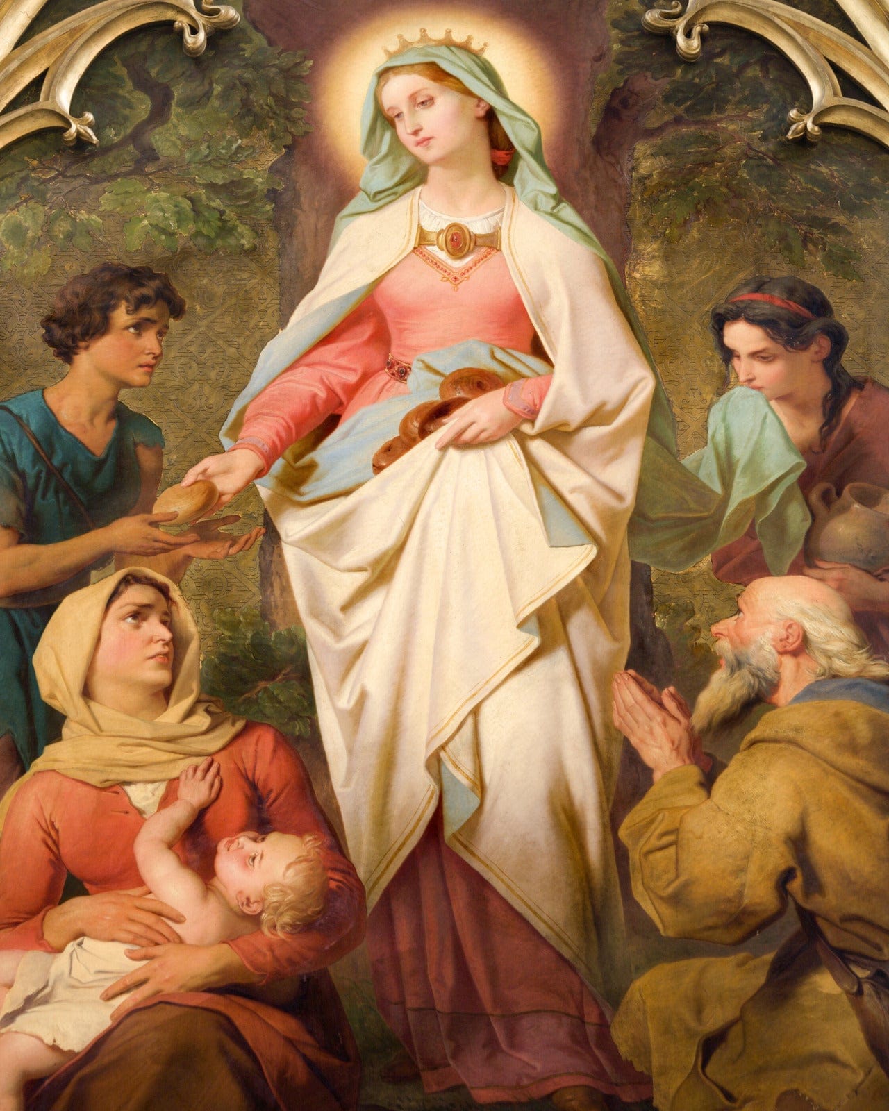 Saint Elizabeth of Hungary 8 by 10 Print - Bob and Penny Lord Journeys of Faith