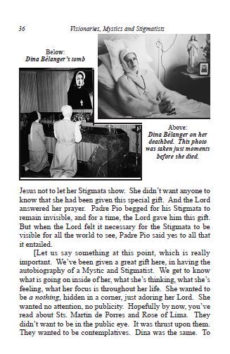 Blessed Dina Belanger Pamphlet/Minibook, by Bob and Penny Lord, New - Journeys of Faith