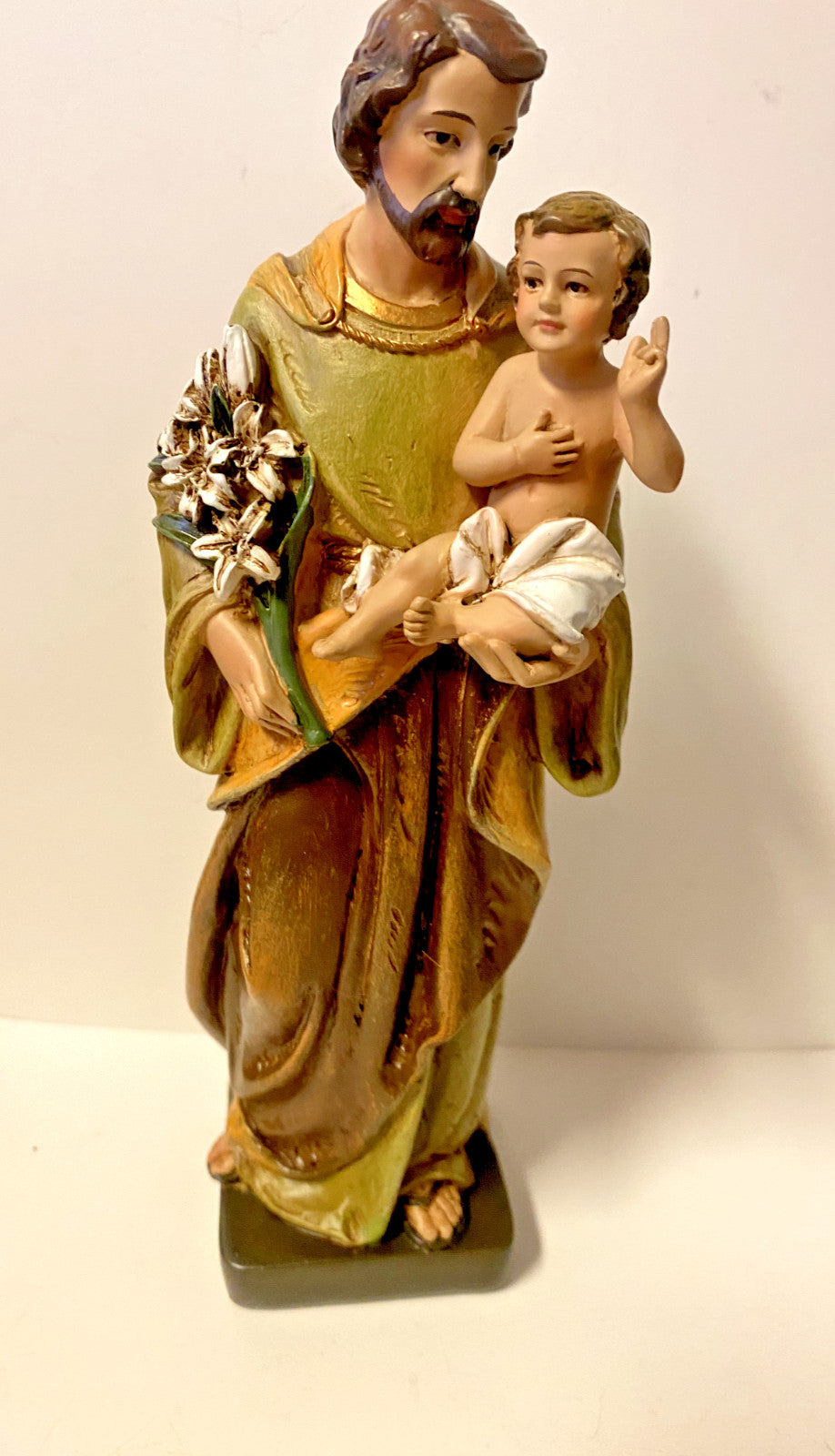 Saint Joseph with Child 8" Statue, New #AB-169 - Journeys of Faith