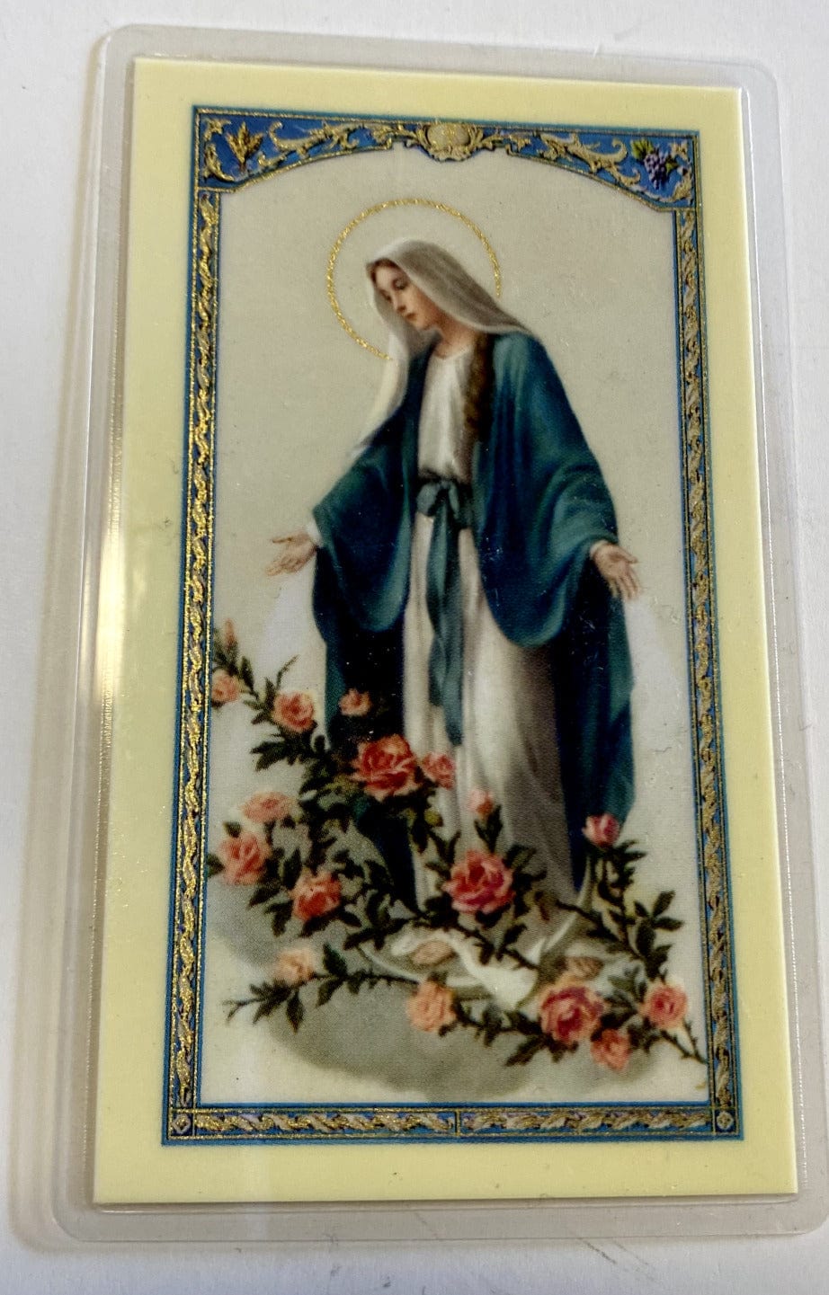 Our Lady of Grace"My Queen,My Mother" Laminated Prayer Card, New #PCL-50 - Bob and Penny Lord Journeys of Faith