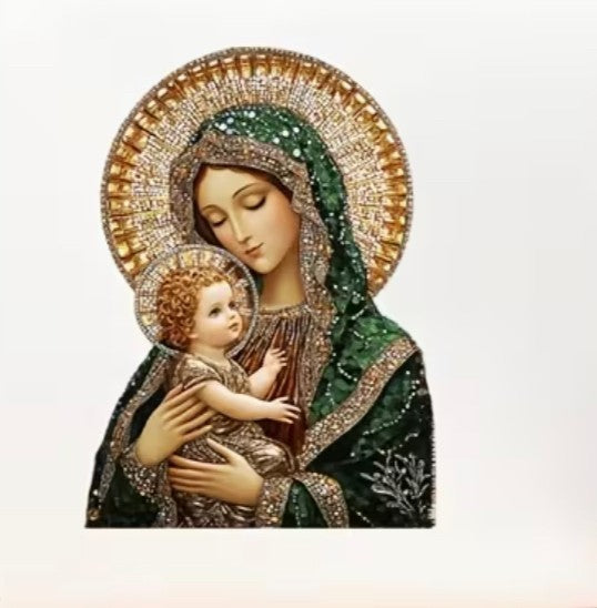 Blessed Mother with Child Vinyl Sticker, New #Gftshp-256