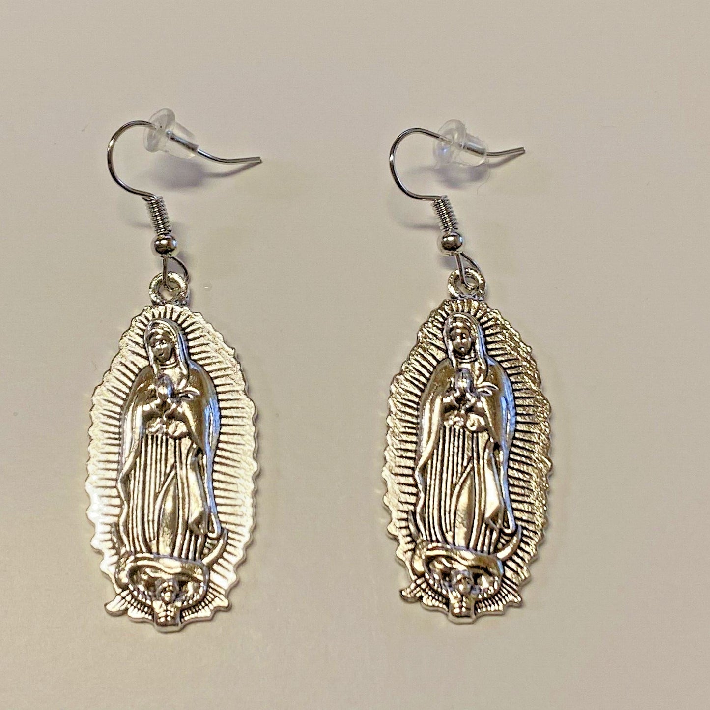 Our Lady of Guadalupe Dangle 2 1/8"  Earrings, New #AB-314-R2 - Journeys of Faith