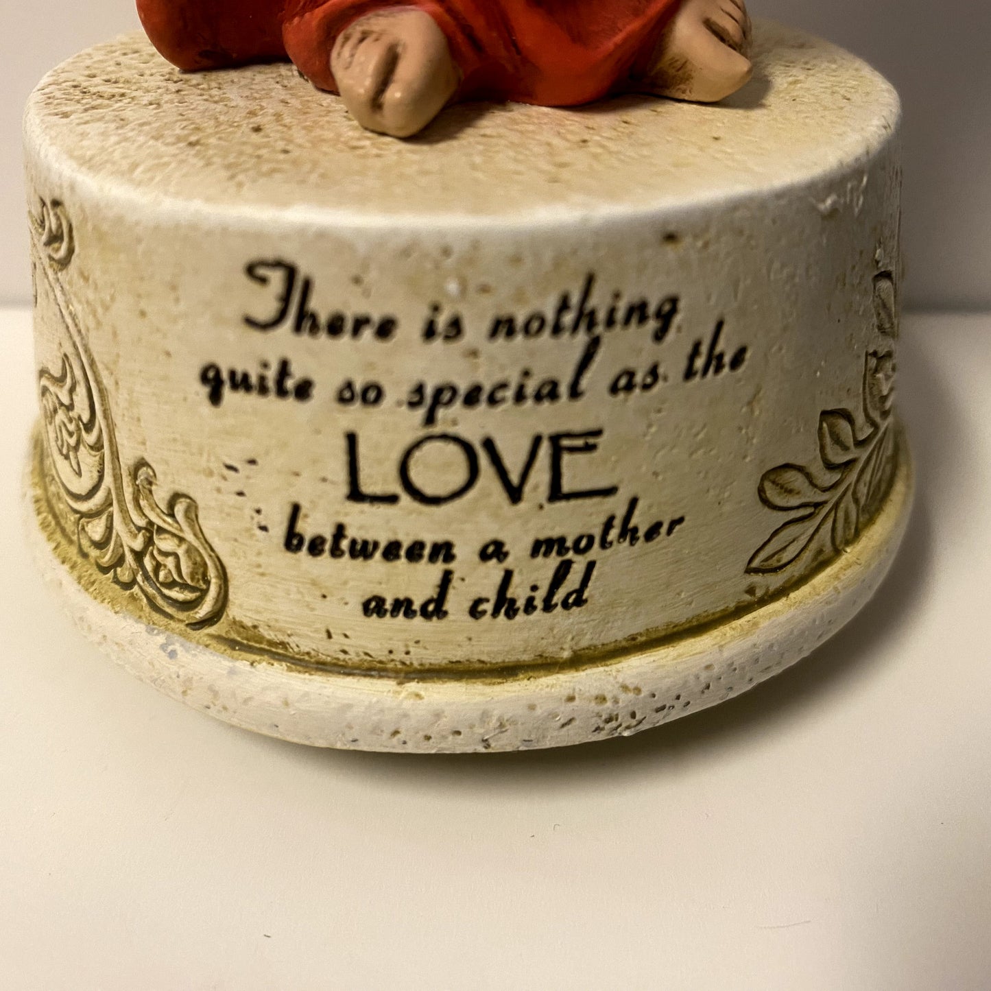 Bl Mother & Child /Titled "Child's Touch" 8.75" Musical Figurine, New #RM-029 - Journeys of Faith