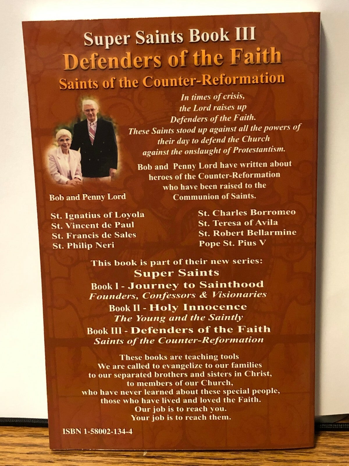 Defenders of the Faith,Saints of the Counter Reformation Book, Bob & Penny Lord - Journeys of Faith