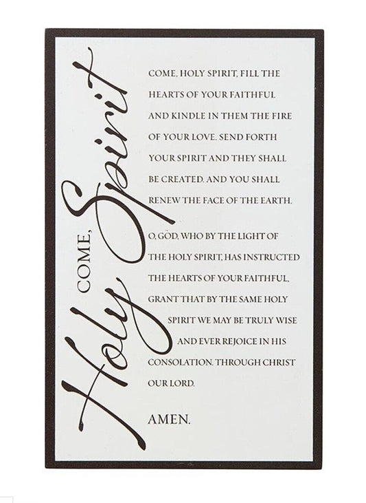 Confirmation Traditional  Prayer 6" Plaque, New #AB-240 - Bob and Penny Lord Journeys of Faith