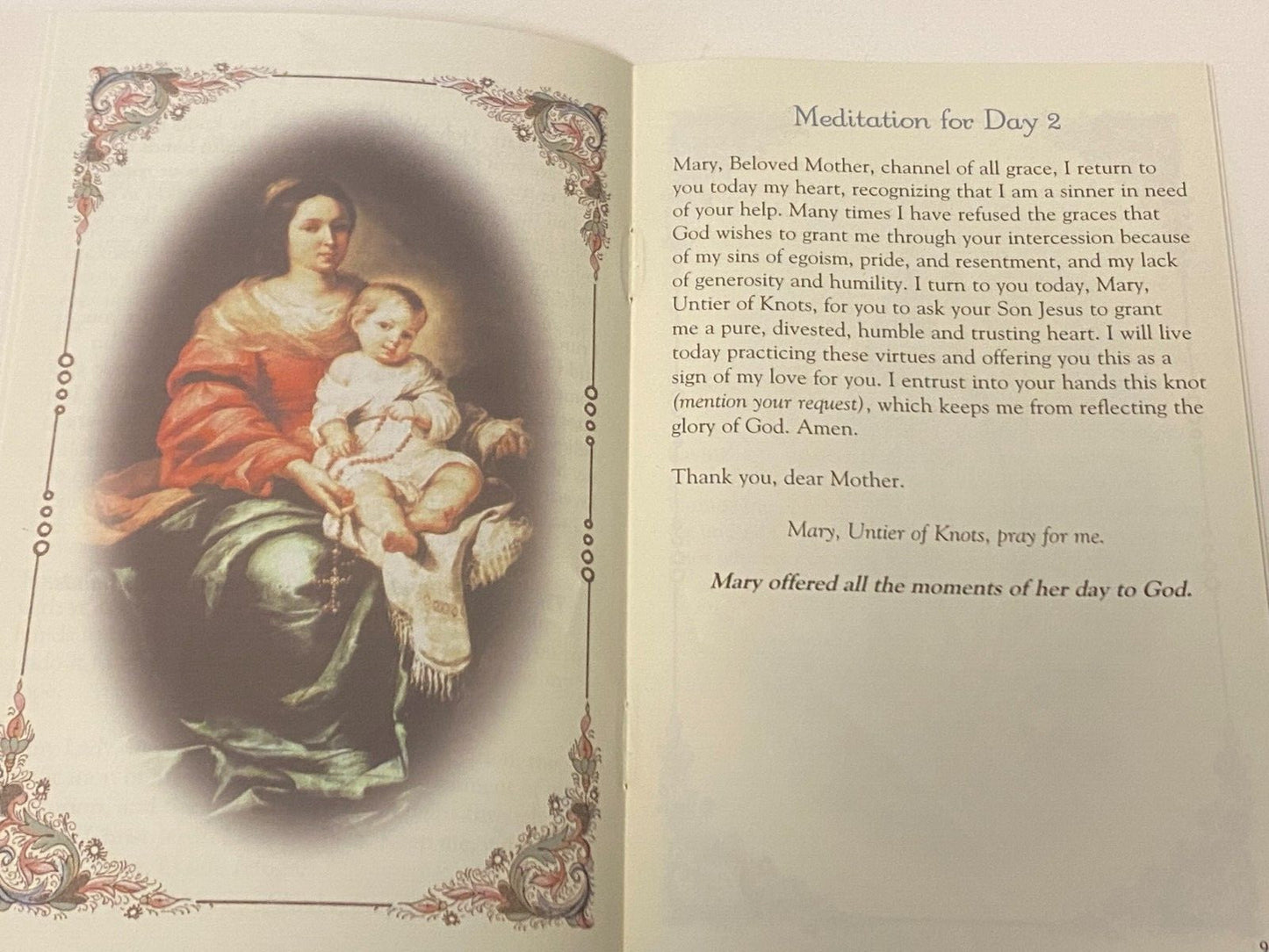 Our Lady Undoer (Untier) of Knots Novena Booklet, New - Journeys of Faith