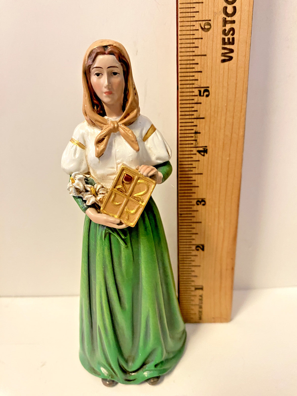 Saint Dymphna 6" Statue, New #RM-16 - Journeys of Faith