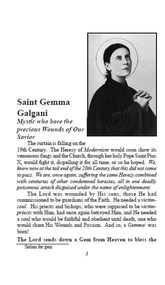 St Gemma Galgani Pamphlet/Minibook, by Bob and Penny Lord - Journeys of Faith