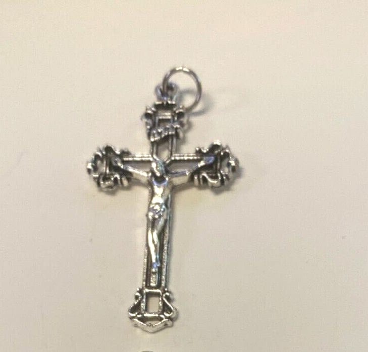 Celtic Crucifix Pendant 1.75" Silver Plated, New #14 - Bob and Penny Lord Journeys of Faith