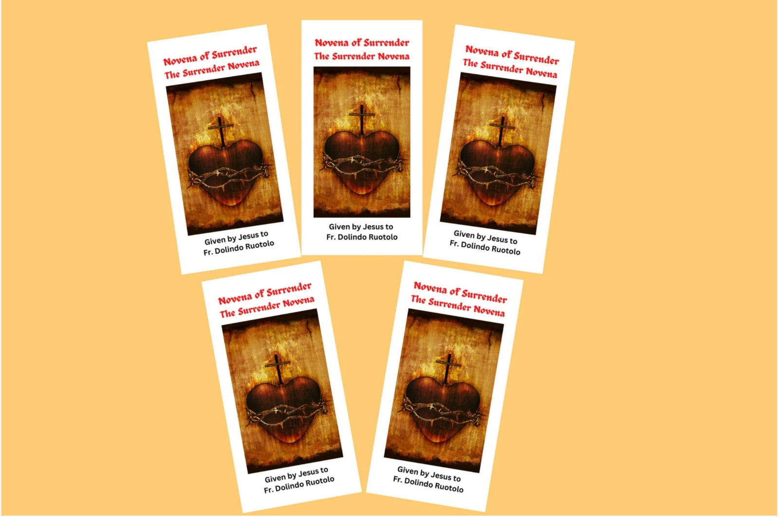 Surrender Novena to the Will of God Trifold Holy Card Packages - Journeys of Faith