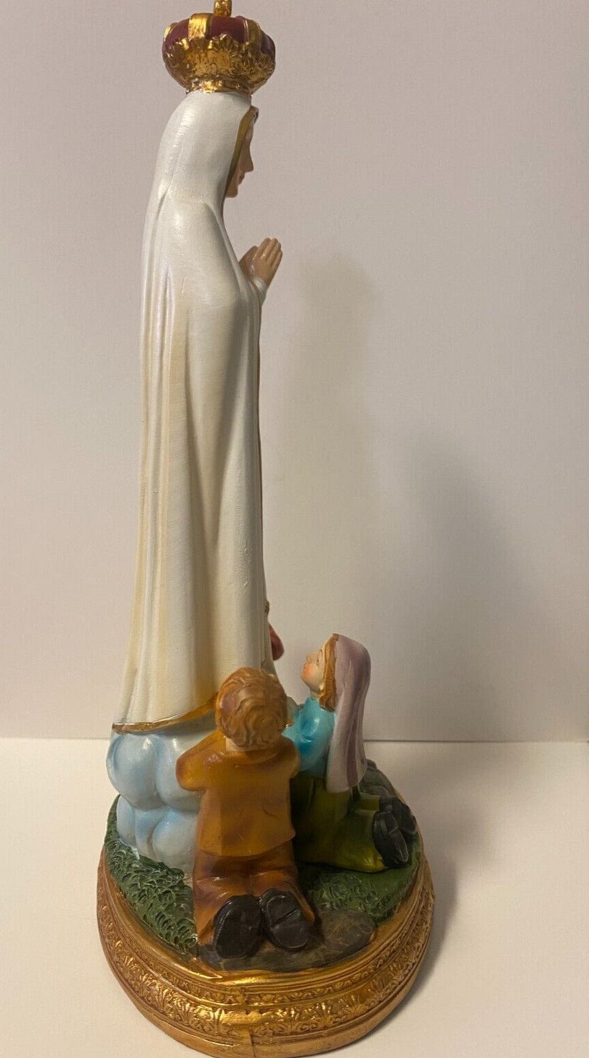 Our Lady of Fatima with Children 8" Statue, New - Bob and Penny Lord Journeys of Faith