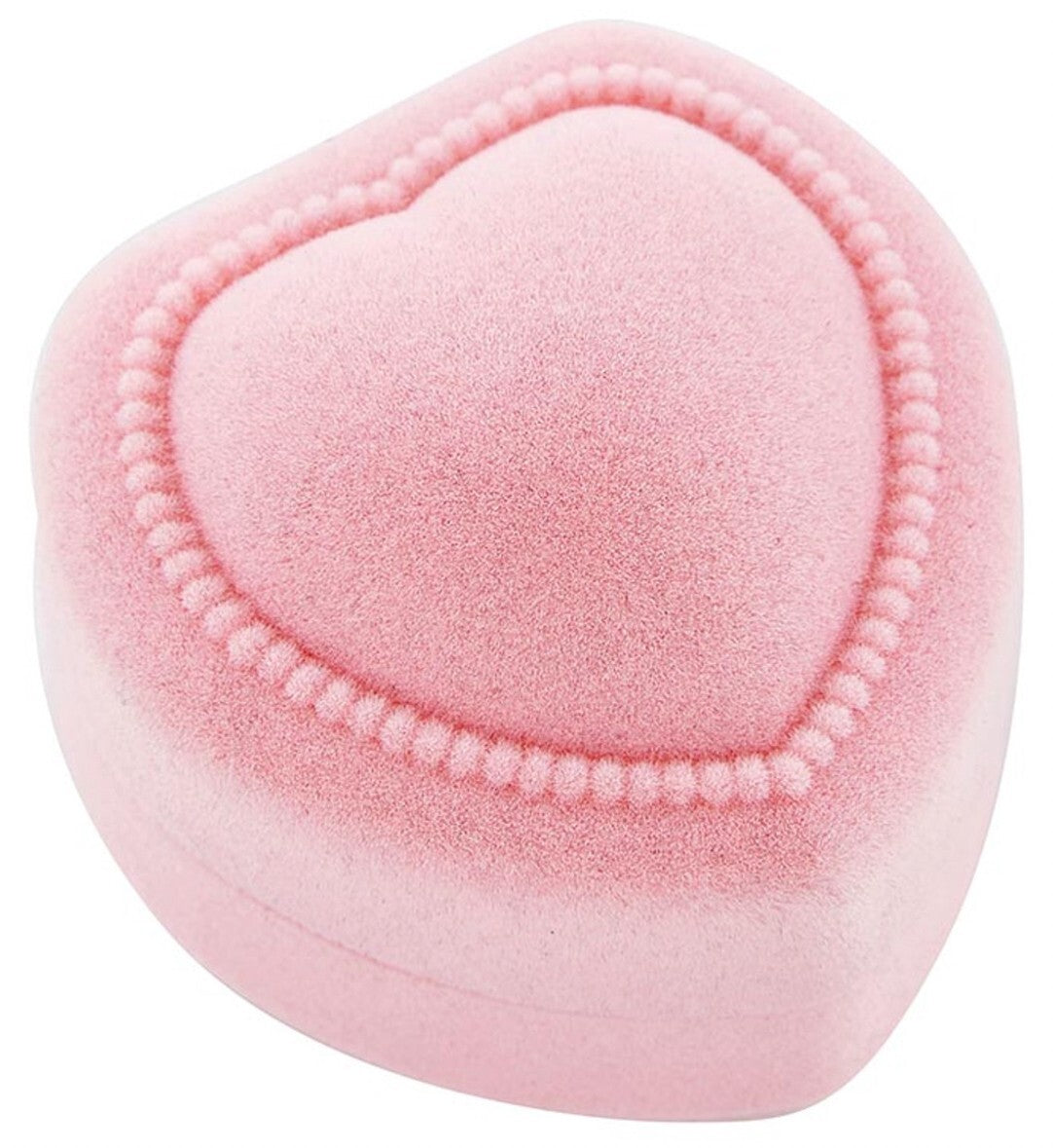 Pink Heart Case with Pink Glass Rosary, New # AB-049-1