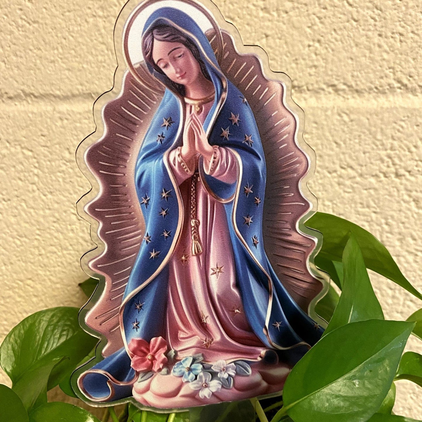 Our Lady of Guadalupe Acrylic Garden Stake, New #ALM-017-R2 - Bob and Penny Lord Journeys of Faith