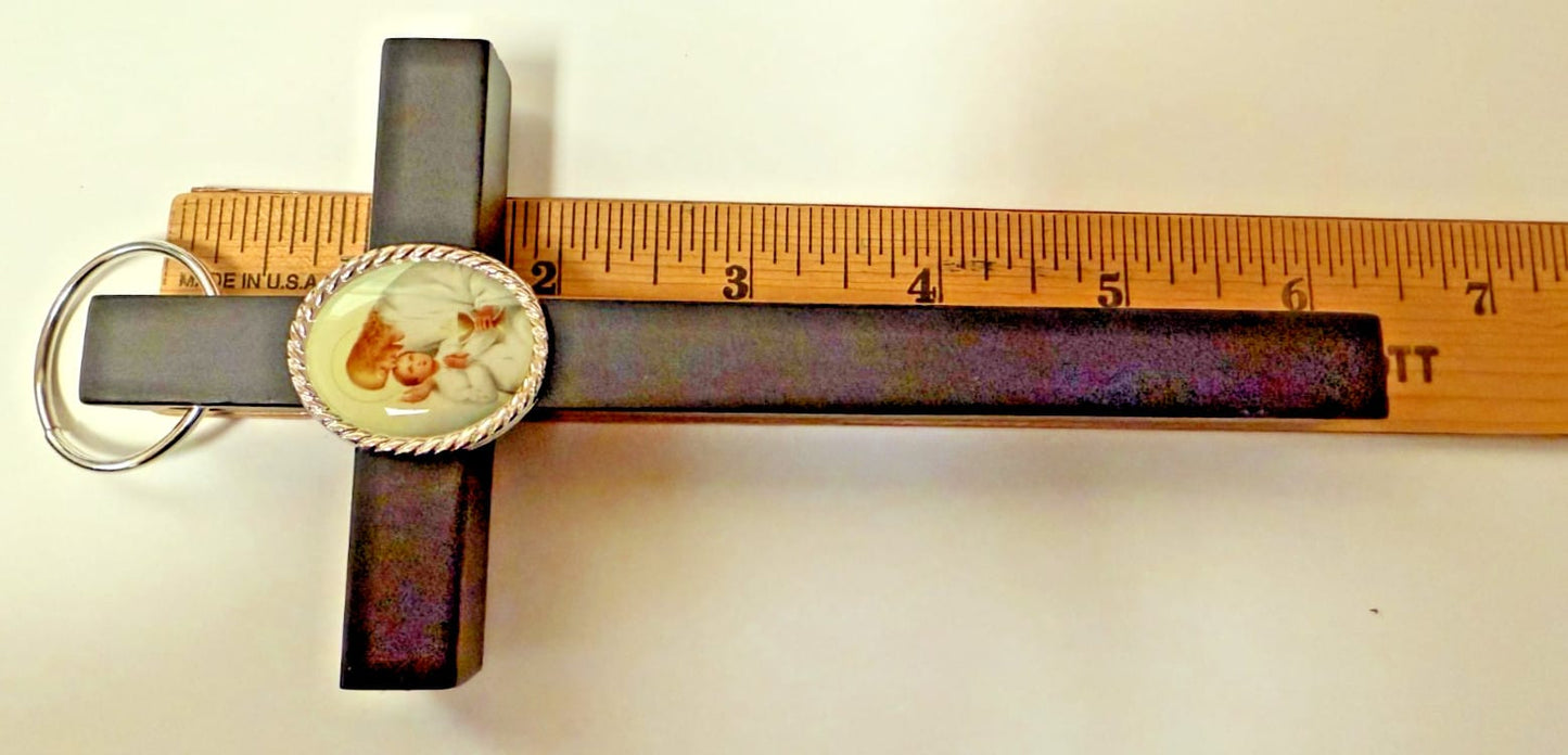 First Holy Communion Boy's Black 6" Wood Cross, New - #Gftshp-105 Journeys of Faith Collectibles:Religion & Spirituality:Christianity:Crucifixes & Crosses