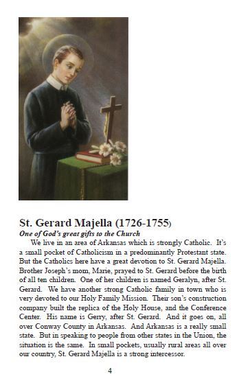 St Gerard Majella Pamphlet/Minibook, by Bob and Penny Lord - Journeys of Faith