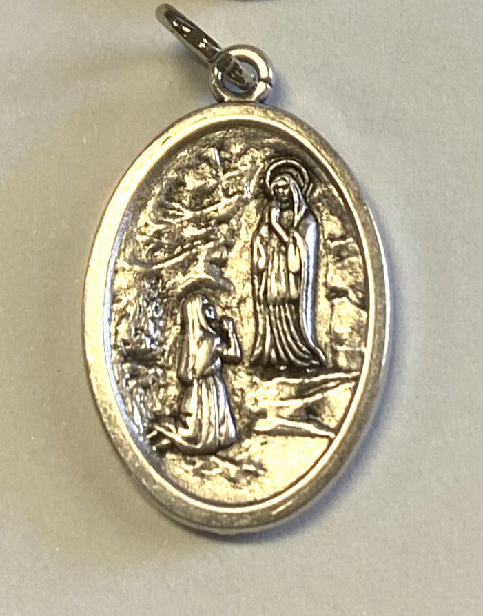 St Bernadette/Our Lady of Lourdes 2 Sided Small Medal, New - Bob and Penny Lord Journeys of Faith