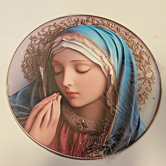 Blessed Mother Mary Image Aluminum 8" Image, New #ALM-10-R2 - Journeys of Faith