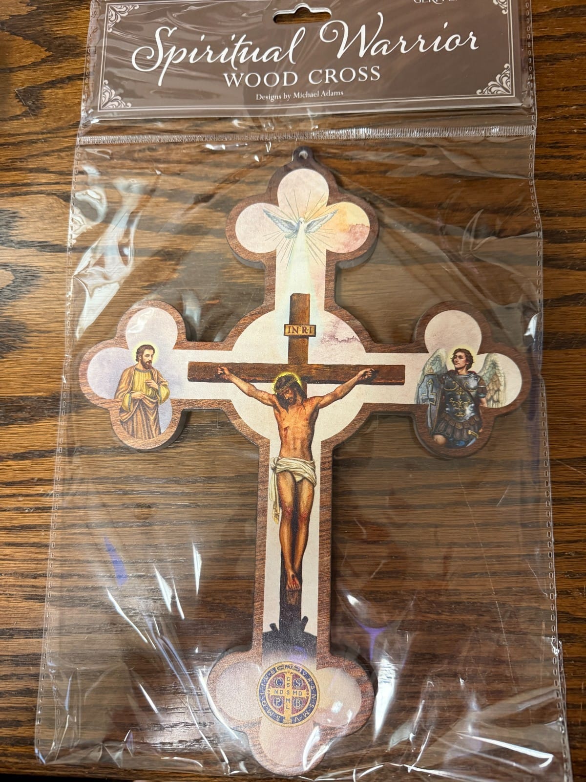 Spiritual Warrior 10.25" Cross, New, #AB-190 Journeys of Faith Collectibles:Religion & Spirituality:Christianity:Crucifixes & Crosses
