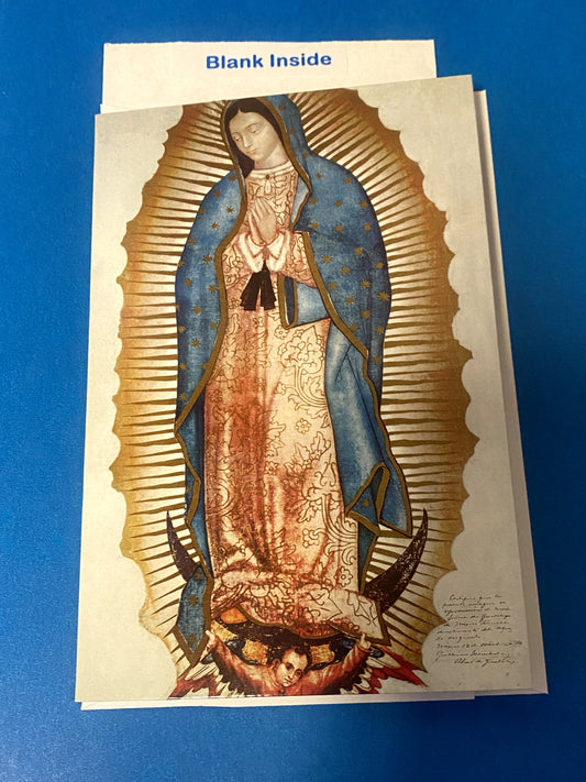 Our Lady of Guadalupe Blank Note Card w/envelope,New #025-3 - Journeys of Faith