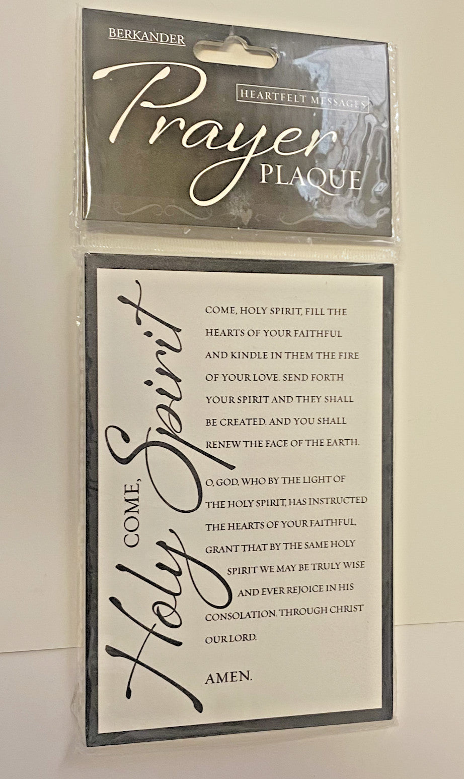 Confirmation Traditional Prayer 6-inch plaque by Bob and Penny Lord Journeys of Faith, featuring Christian religious design.